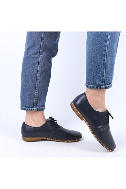 Karays Deri El Yapımı Hakiki Bağcıklı Yemeni