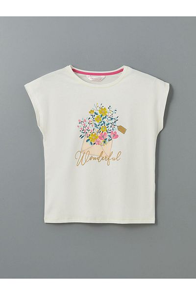 LC Waikiki Lcw Dream Crew Neck Printed Women's Sleepwear Top
