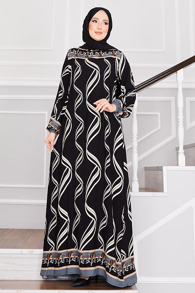 EBRUTESETTÜR Ivy Patterned Hijab Dress