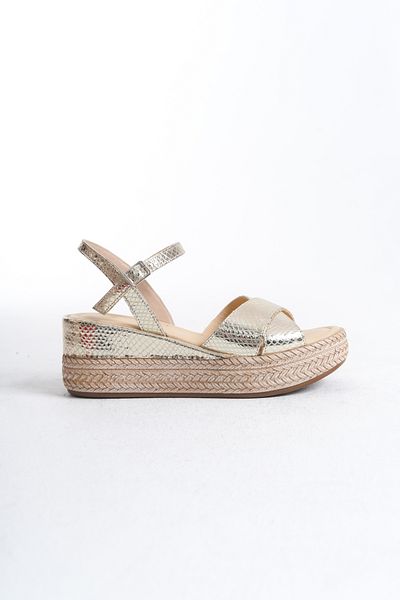 Elile Shoes Genuine Leather Soft Sole Wedge Heel Sandals