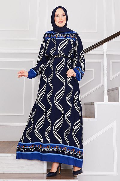 EBRUTESETTÜR Ivy Patterned Hijab Dress