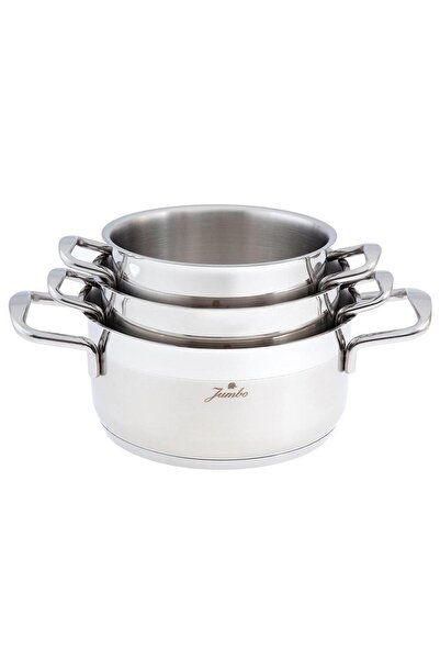 Jumbo Myra 6 Parça Midi Tencere Seti Çelik