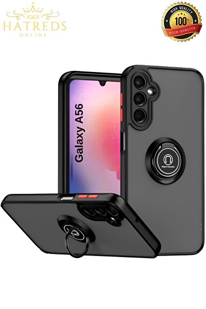 Hatreds Samsung Galaxy A56 Kılıf Yüzüklü Mat Tasarımlı Kamera Koruma Çıkıntıl...