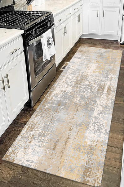 bibaha Dijital Baskı Kaymaz Taban Yıkanabilir Kesme Koridor Mutfak Ve Oda Sal...