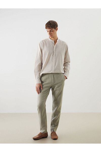 LC Waikiki Ανδρικό παντελόνι SOUTHBLUE Slim Fit Linen Blend