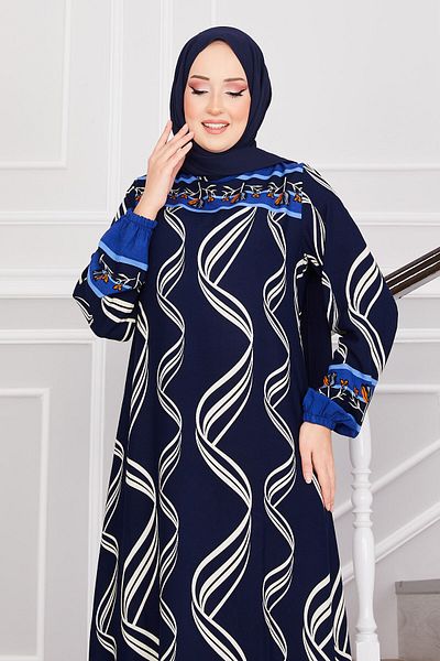 EBRUTESETTÜR Ivy Patterned Hijab Dress