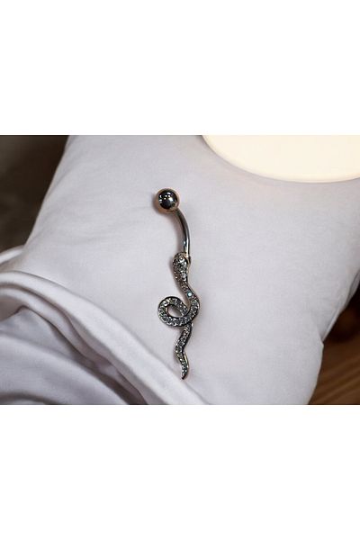 Takayrum Steel Stone Snake Detailed Belly Piercing