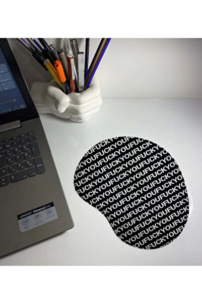 UcuruStore FUCKYOU Γραπτό Mouse Pad με Στήριγμα Καρπού