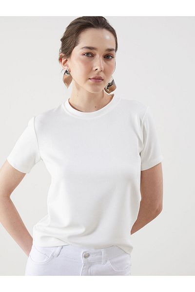 LC Waikiki Νέα σεζόν Crew Neck Γυναικείο Tisort - S5O661Z8