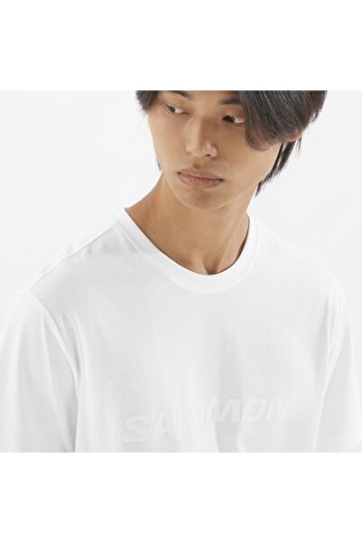 Salomon Ανδρικό μπλουζάκι με μεγάλο λογότυπο LC252 Ανδρικό μπλουζάκι ΛΕΥΚΟ