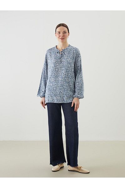 LC Waikiki New Season Baglamali Collar Patterned Women's Blouse - S5Os30Z8