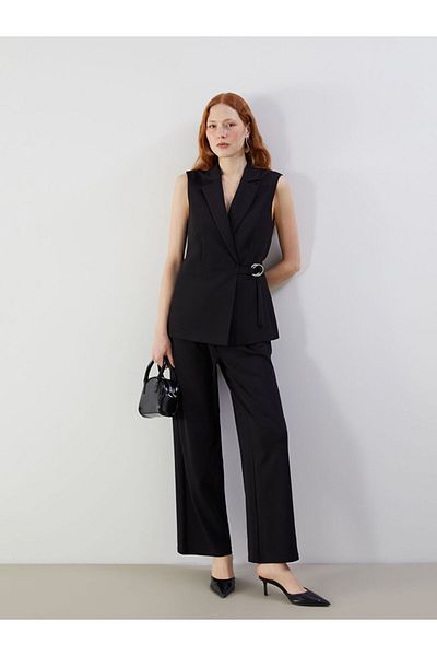 LC Waikiki Νέα σεζόν Loose Fit Γυναικείο Πλισέ Παντελόνι - S5OM73Z8