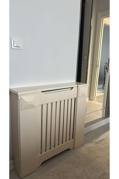 handwood Ahşap Petek Önü Kapama Dresuar Krem Rengi Petek Kaplama Dresuar