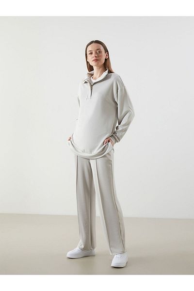 LC Waikiki Women's Stand Collar Sweatshirt Tunic