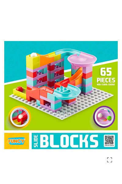 Online Ceco Toys Slide Blocks 65 Pieces Legoduplo Compatible