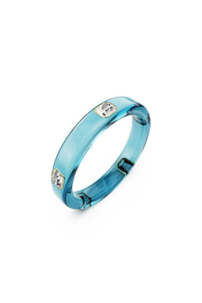 Swarovski Dulcis Bileklik, Sekizgen kesim, Mavi, Altın rengi kaplama