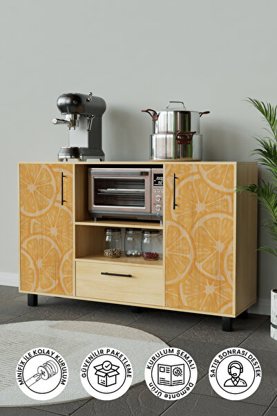 Hediyeler Kapında Orange Pieces Design "robusta" Kahve Köşesi Mutfak Dolabı Ç...