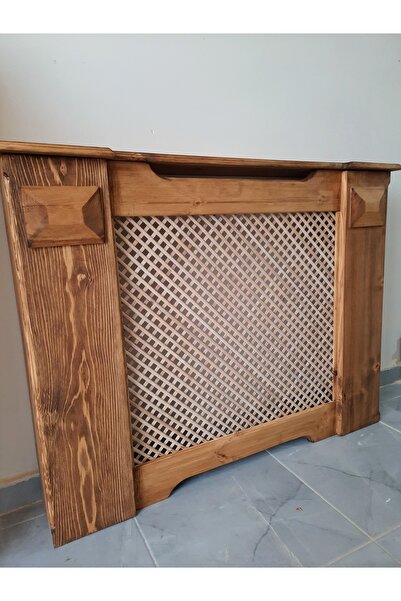 handwood %100 Çam Ağacından Ahşap Petek Önü Kapama Dresuar Petek Kaplama Koyu...