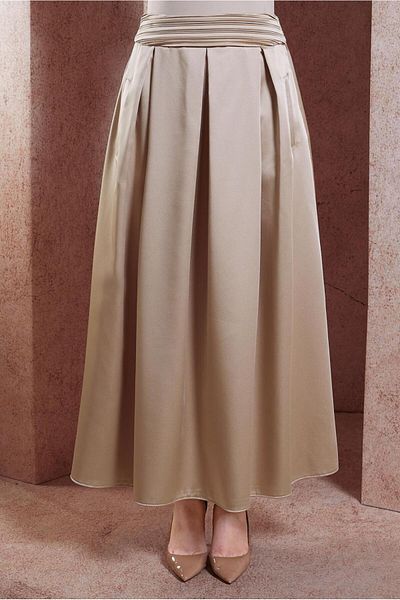 Alvina Fusta lunga din satin - Model 60580