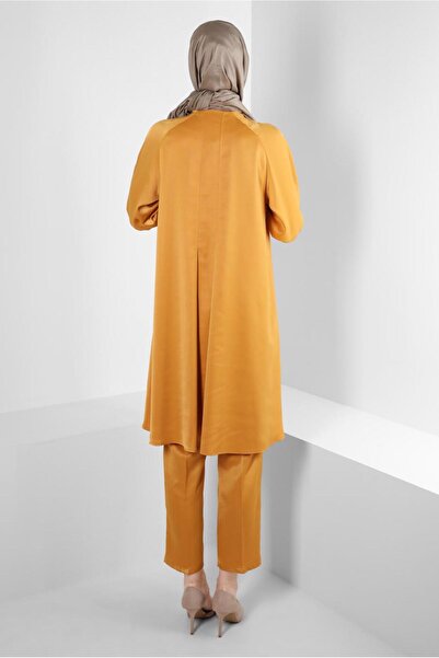 Alvina ASYMMETRIC CUT SATIN DOUBLE PANT SUIT 43613