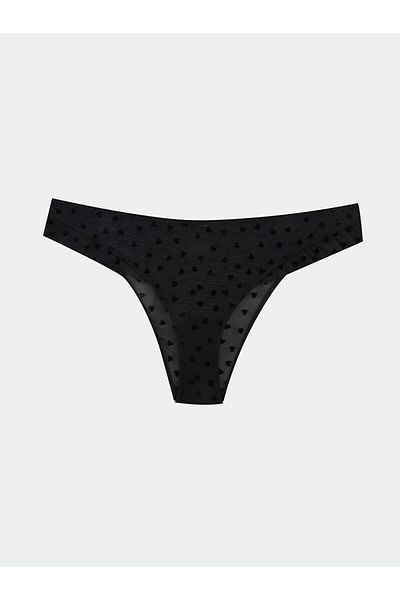 LC Waikiki New Season Heart Patterned Lace Fancy Brazilian Panties - S5Ca94Z8