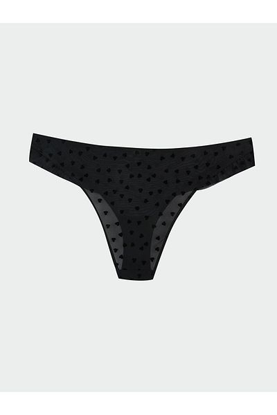 LC Waikiki New Season Heart Patterned Lace Fancy Brazilian Panties - S5Ca94Z8