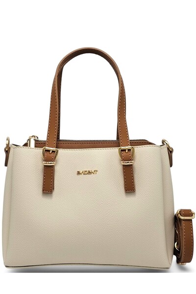 Evident Krem&Taba Ayarlanabilir Çapraz Askılı Kadın El Ve Omuz Çantası