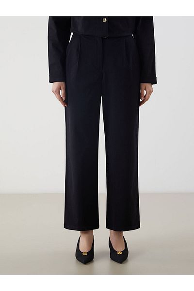 LC Waikiki Γυναικείο παντελόνι LCW Modest Μαύρο Loose Fit