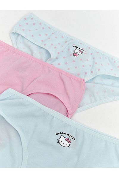 LC Waikiki Lcw Kids Blue Hello Kitty Printed Girls Panties 3-Pack