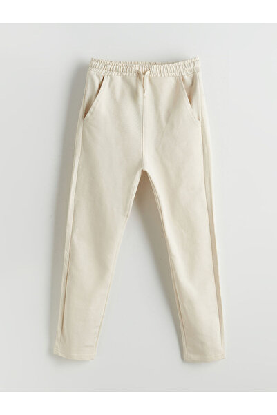 LC Waikiki Beige Elastic Waist Boys' Sweatpants