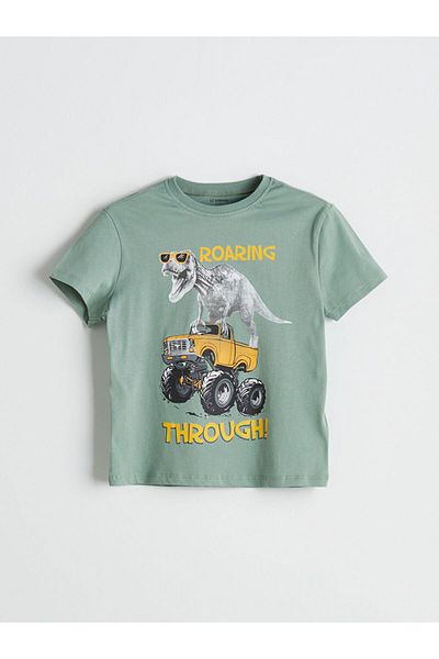 LC Waikiki Crew Neck Printed Boy's T-Shirt