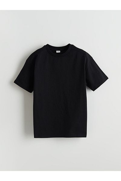 LC Waikiki New Black Crew Neck Basic Men's T-Shirt