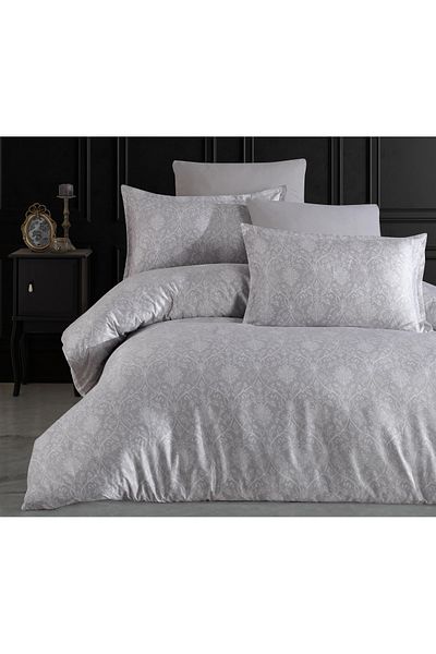 Class Home Collection Double Linen Set Class Home Collection 100% Satin Cotton 210TC 6 Pieces Duvet Cover 200x220 Elegance