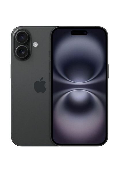 Apple Apple iPhone 16 Mobile Phone, Super Retina XDR OLED 6.1", 128GB, Wi-Fi, 5G, iOS (Black)