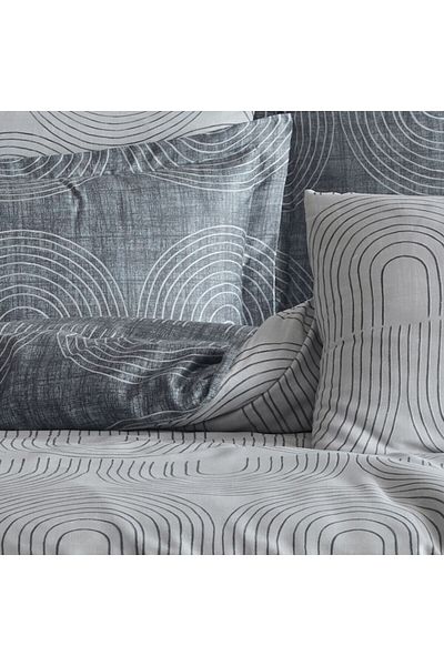 Class Home Collection Double Linen Set Class Home Collection 100% Satin Cotton 210TC 6 Pieces Duvet Cover 200x220cm Pietro