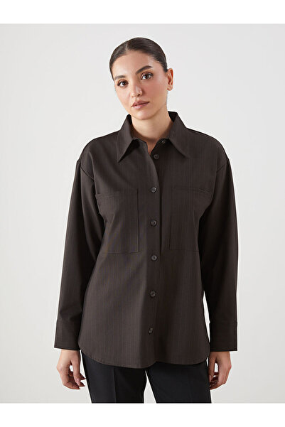 LC Waikiki Striped Women's Shirt from Uzg Store for Style Enthusiasts