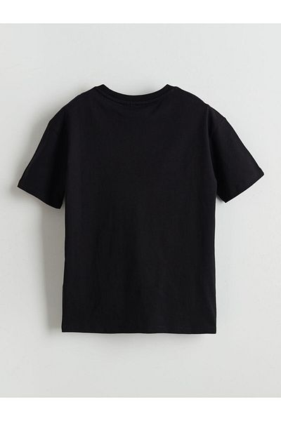 LC Waikiki LCW Kids Black Crew Neck Marvel Rivals εμπριμέ μπλουζάκι για αγόρι