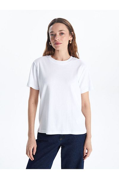 LC Waikiki White Crew Neck Women's T-Shirt