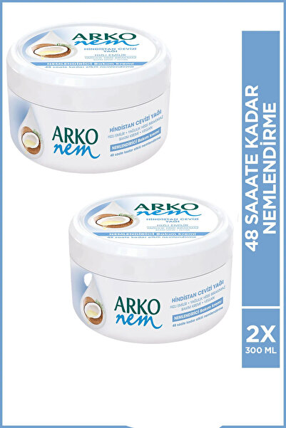 Arko Nem Cream Coconut 2X300 ml