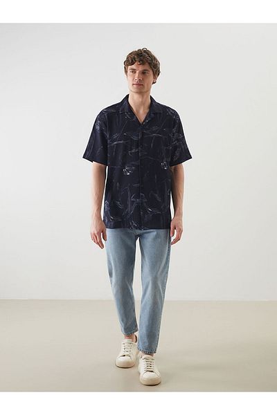 LC Waikiki Regular Fit Short Sleeve Patterned Men's Shirt