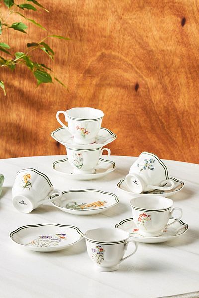 Karaca Little Garden - 80 ml Coffee Cup Set for 6 People