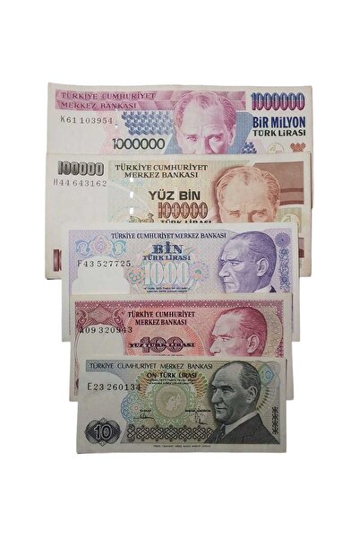 Yediotuz 6. 7. Emisyon Koleksiyon Kağıt Para Koleksiyon Başlangıç Setleri Tür...