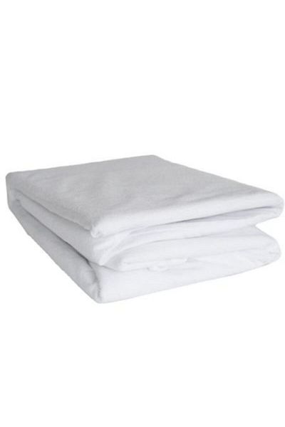 Kotonia Home Fitted Sheet - For Baby Crib, Waterproof, 100x150 Cm, White
