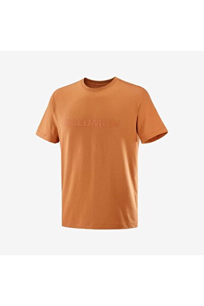Salomon Salomon Big Logo Tee M Ανδρικό καφέ Tshirt Lc 2527100 -51142