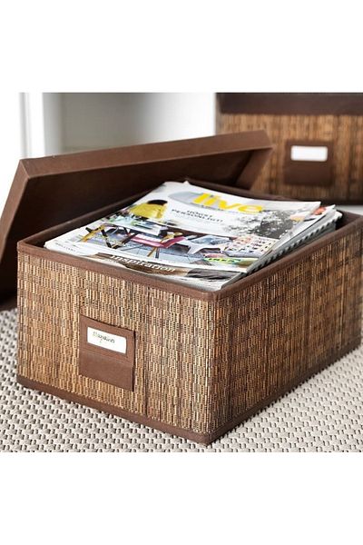 CTC Motorp Motorp Natural Bamboo Palm Lid Storage Box 35X28X18Cm