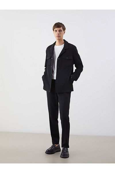LC Waikiki Lcw Vision Black Standard Mold Men's Blazer Jacket