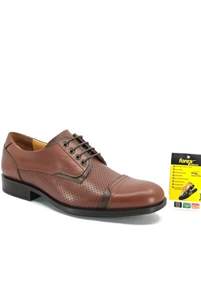 KOCAMANLAR Forex 2558 Klimalı %100 Deri Dr. Tavsiyeli Erkek Klasik Ayakkabı TABA