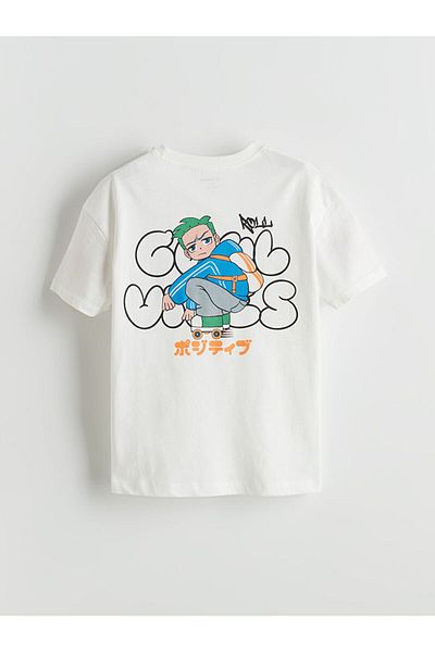 LC Waikiki Lcw Crew Neck Printed Boys' T-Shirt