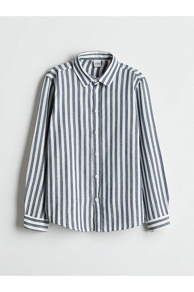 LC Waikiki Striped Linen Blended Boy's Shirt