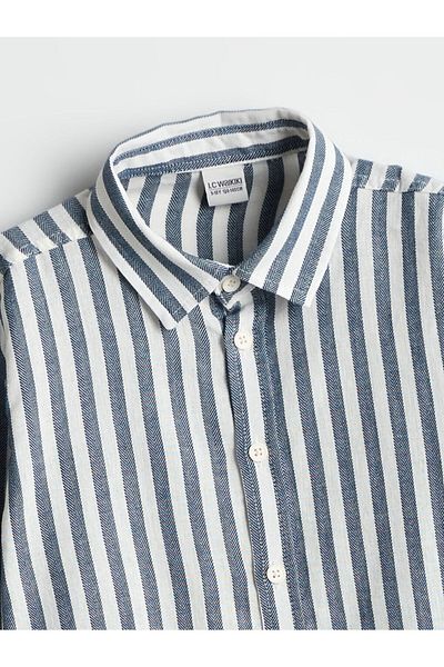 LC Waikiki Striped Linen Blended Boy's Shirt